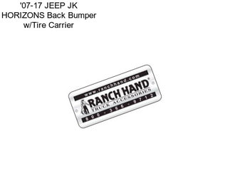 \'07-17 JEEP JK HORIZONS Back Bumper w/Tire Carrier