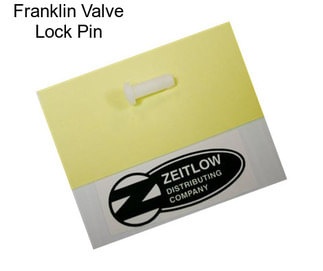 Franklin Valve Lock Pin