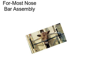 For-Most Nose Bar Assembly