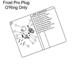 Frost Pro Plug O\'Ring Only