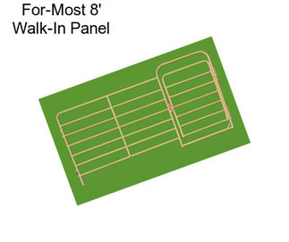 For-Most 8\' Walk-In Panel