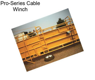 Pro-Series Cable Winch