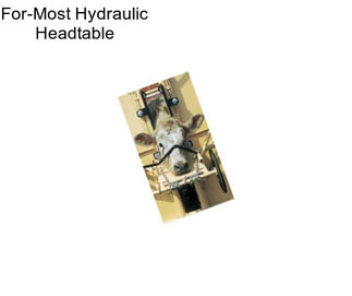 For-Most Hydraulic Headtable