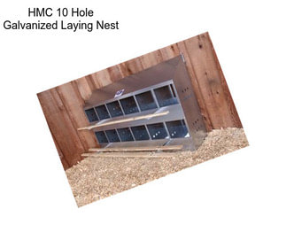 HMC 10 Hole Galvanized Laying Nest