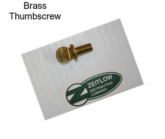 Brass Thumbscrew