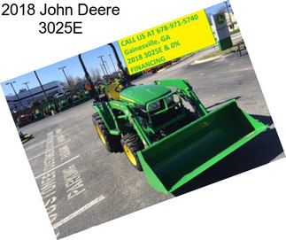 2018 John Deere 3025E