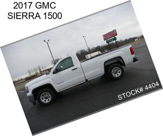 2017 GMC SIERRA 1500