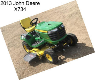 2013 John Deere X734