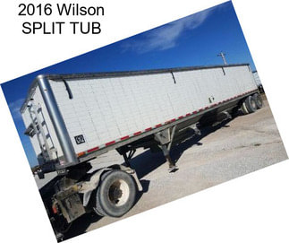 2016 Wilson SPLIT TUB