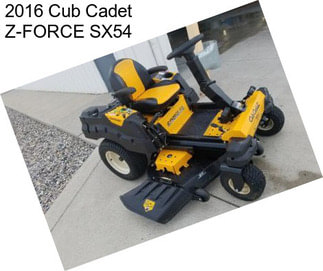 2016 Cub Cadet Z-FORCE SX54