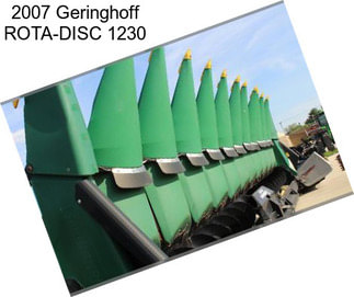 2007 Geringhoff ROTA-DISC 1230