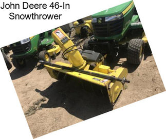 John Deere 46-In Snowthrower