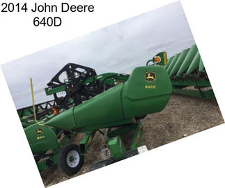 2014 John Deere 640D