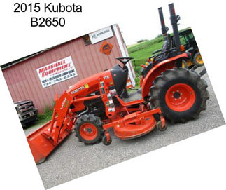 2015 Kubota B2650