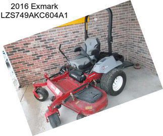 2016 Exmark LZS749AKC604A1