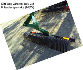 Dirt Dog Xtreme duty 3pt 8\' landscape rake (NEW)