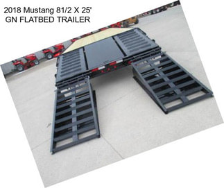 2018 Mustang 81/2 X 25\' GN FLATBED TRAILER