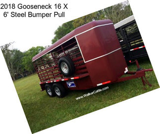 2018 Gooseneck 16 X 6\' Steel Bumper Pull