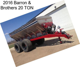 2016 Barron & Brothers 20 TON