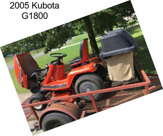 2005 Kubota G1800