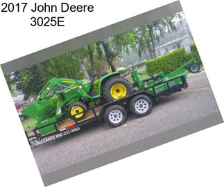 2017 John Deere 3025E