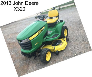 2013 John Deere X320