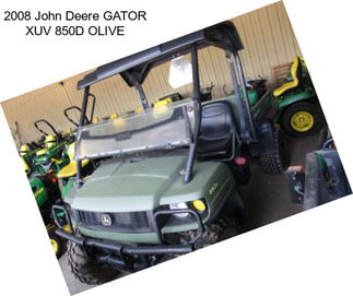 2008 John Deere GATOR XUV 850D OLIVE