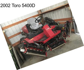 2002 Toro 5400D