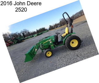 2016 John Deere 2520