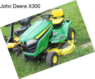 John Deere X300