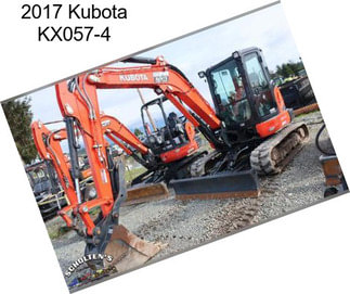 2017 Kubota KX057-4