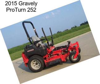 2015 Gravely ProTurn 252