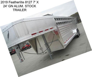 2019 Featherlite 8127 7\' X 24\' GN ALUM. STOCK TRAILER