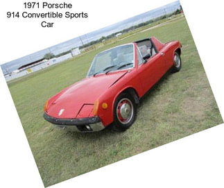 1971 Porsche 914 Convertible Sports Car