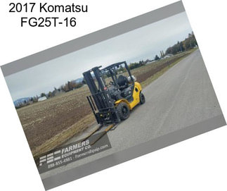 2017 Komatsu FG25T-16