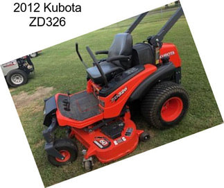 2012 Kubota ZD326