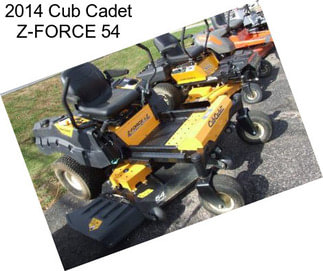 2014 Cub Cadet Z-FORCE 54