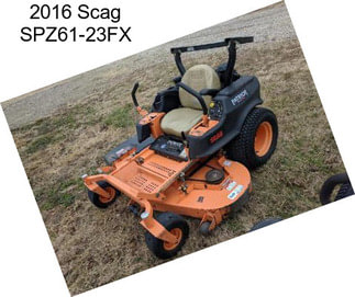 2016 Scag SPZ61-23FX