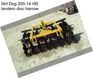 Dirt Dog 200-14 HD tandem disc harrow