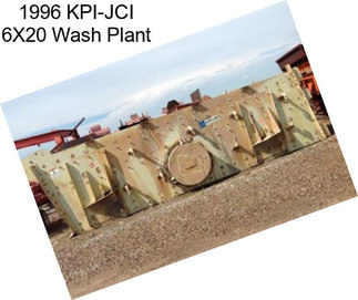 1996 KPI-JCI 6X20 Wash Plant