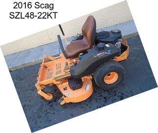 2016 Scag SZL48-22KT