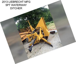 2013 LIEBRECHT MFG 5PT WATERWAY DITCHER