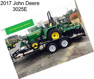 2017 John Deere 3025E