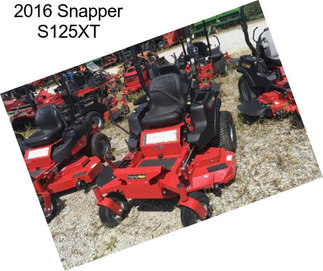 2016 Snapper S125XT