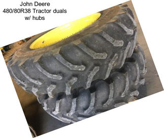 John Deere 480/80R38 Tractor duals w/ hubs