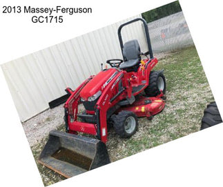 2013 Massey-Ferguson GC1715