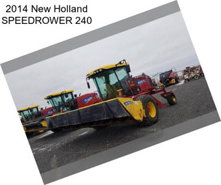 2014 New Holland SPEEDROWER 240