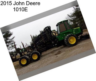 2015 John Deere 1010E