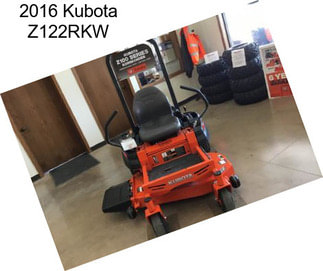 2016 Kubota Z122RKW