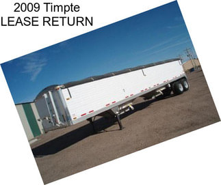 2009 Timpte LEASE RETURN